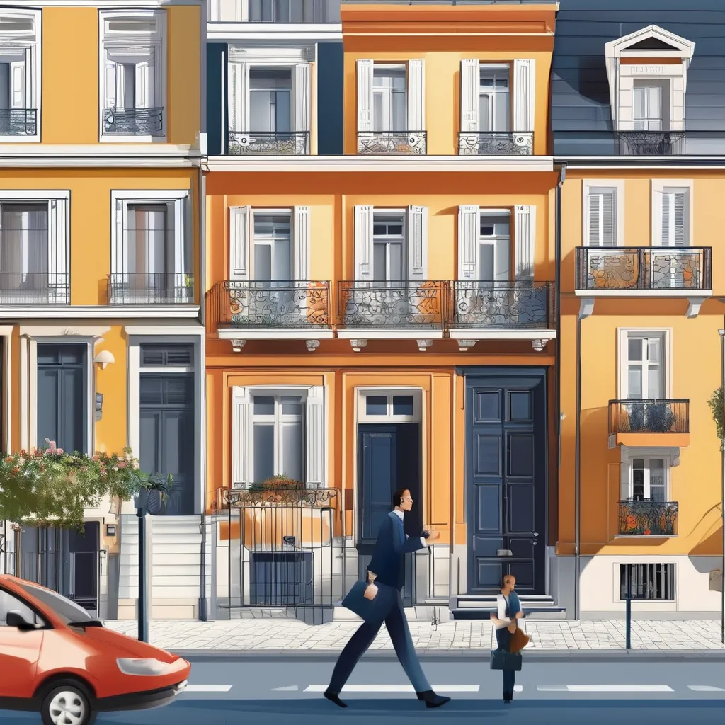 homme devant maison